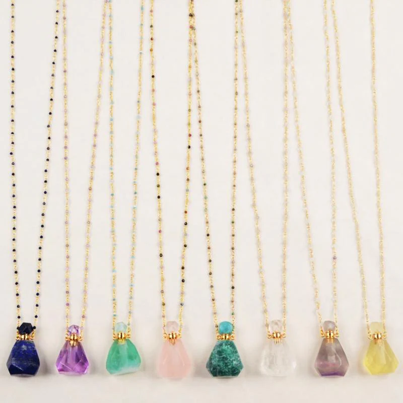 Crystal Perfume Bottle Necklace - Image 5