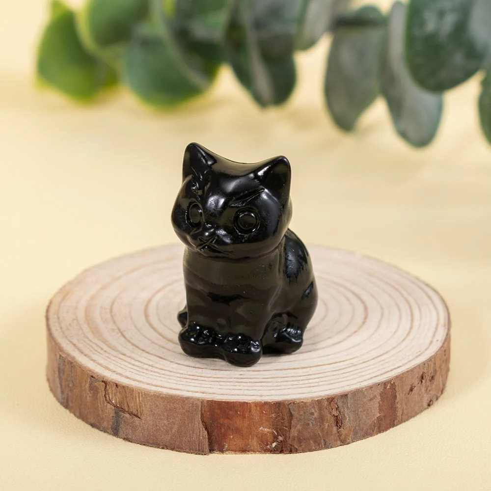 Cute Kitten Gemstone Figurine - Image 10