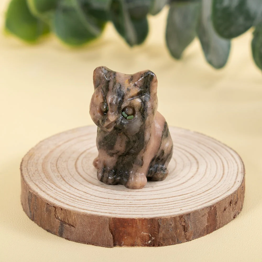Cute Kitten Gemstone Figurine - Image 13