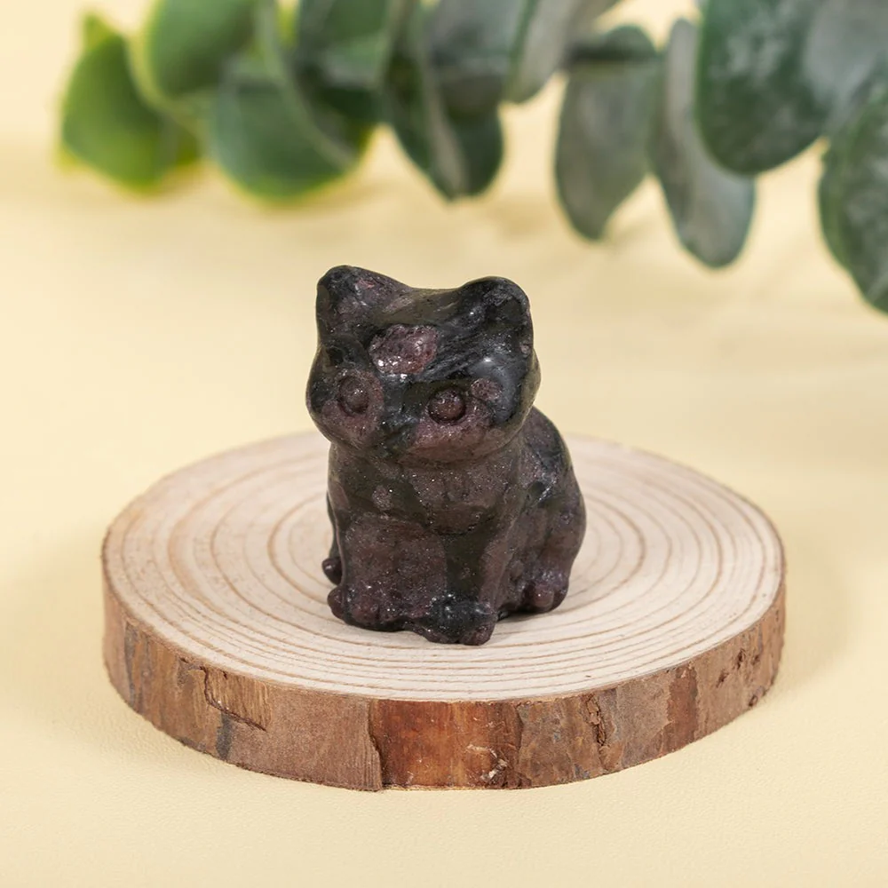 Cute Kitten Gemstone Figurine - Image 15