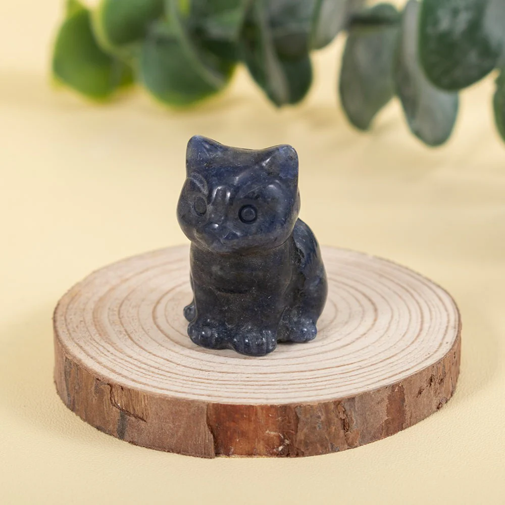 Cute Kitten Gemstone Figurine - Image 7