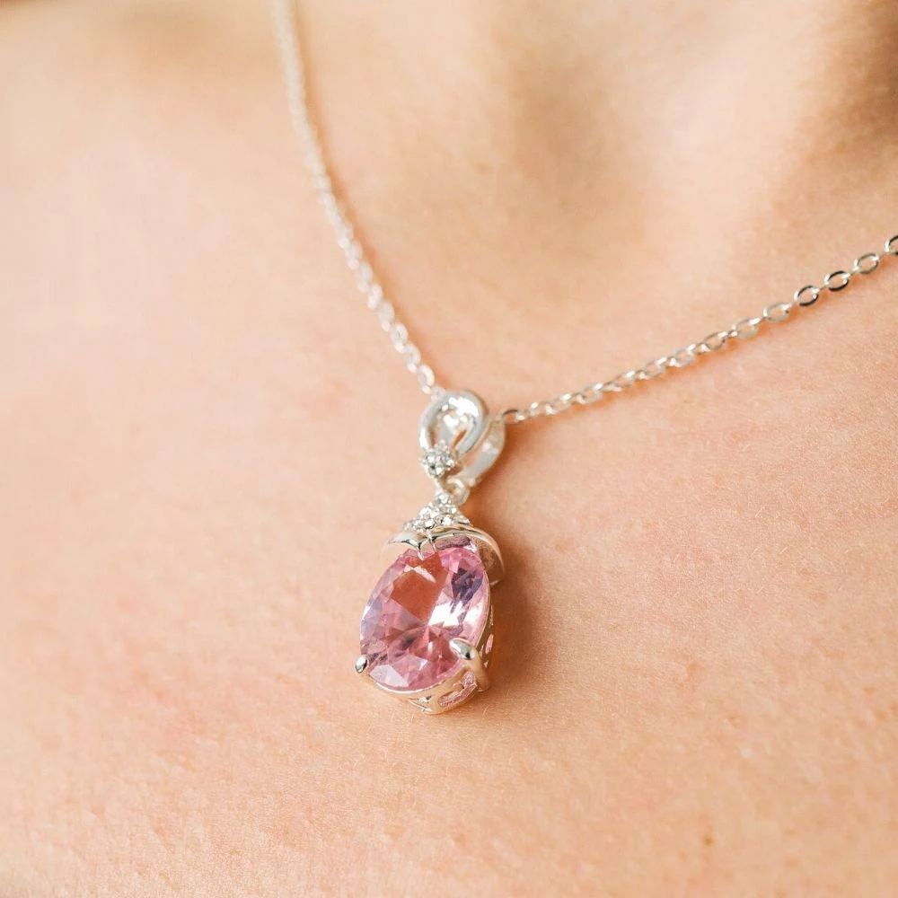 Aquamarine Drop Necklace - Image 5