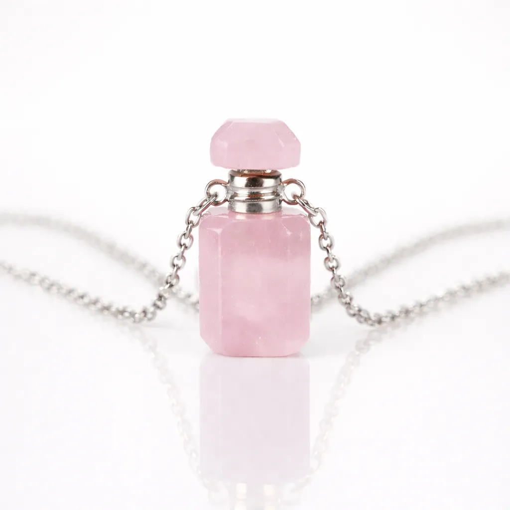 Engraved Gemstone Perfume Bottle Pendant — Embrace the Scent of Spiritual Energy - Image 15