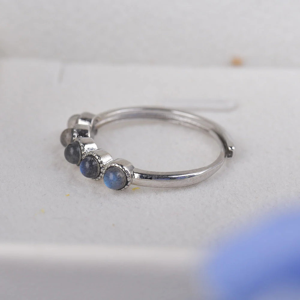 Exquisite Labradorite Beads Ring - Image 3