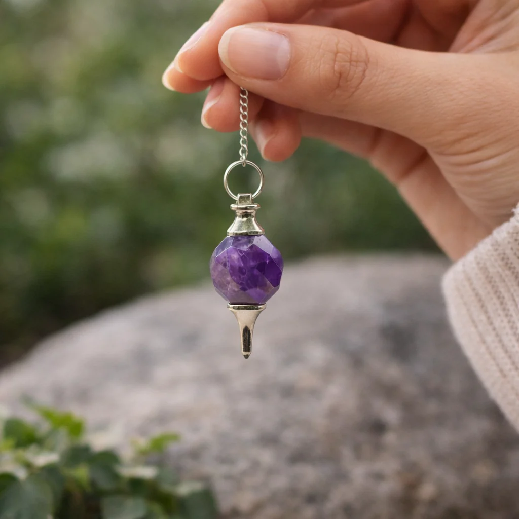 Faceted Gemstone Pendulum – Precision, Balance & Clarity - Image 2
