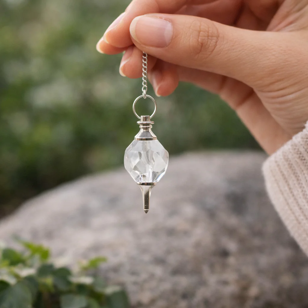 Faceted Gemstone Pendulum – Precision, Balance & Clarity - Image 6