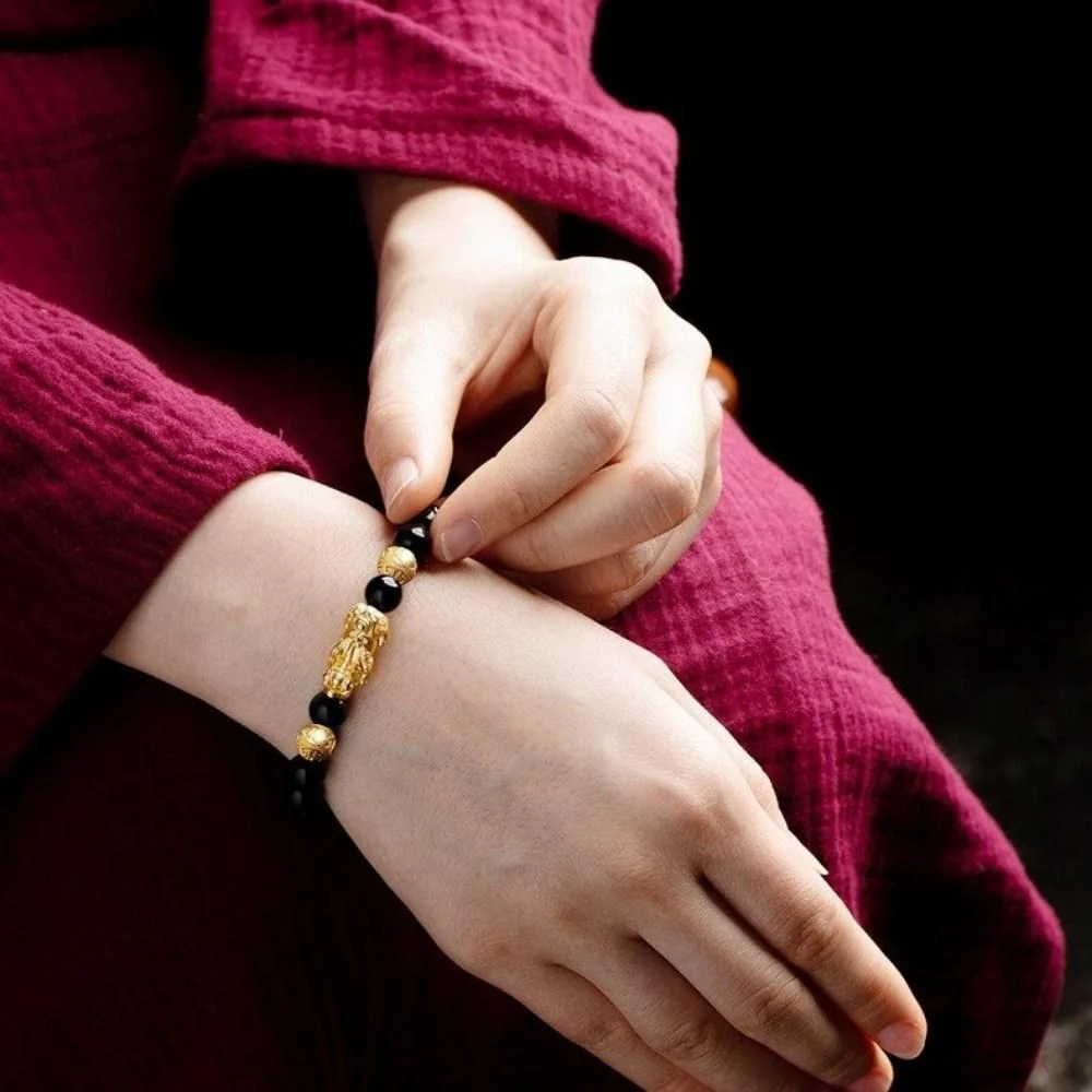 Feng Shui Black Obsidian Bracelet - Image 4