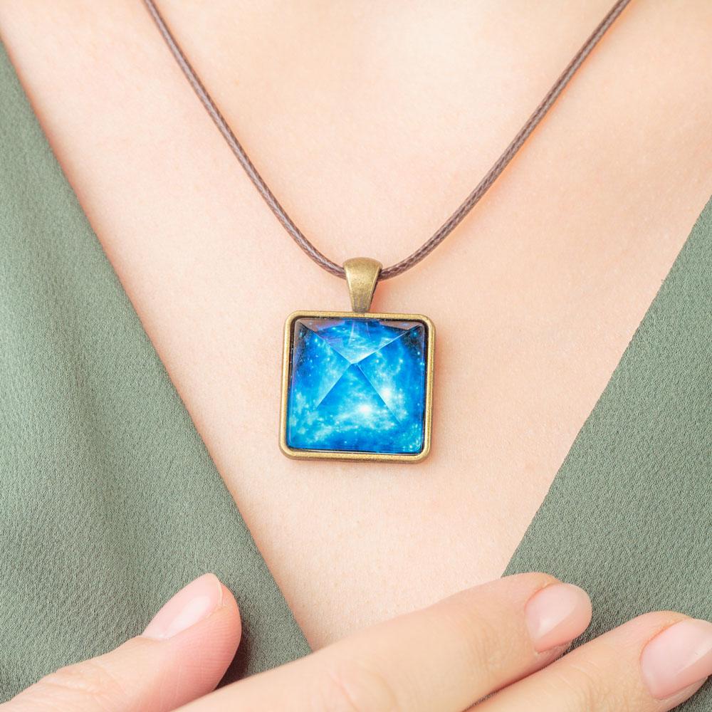 Glowing Pyramid Crystal Talisman - Manifest More with Focused Energy - Image 2