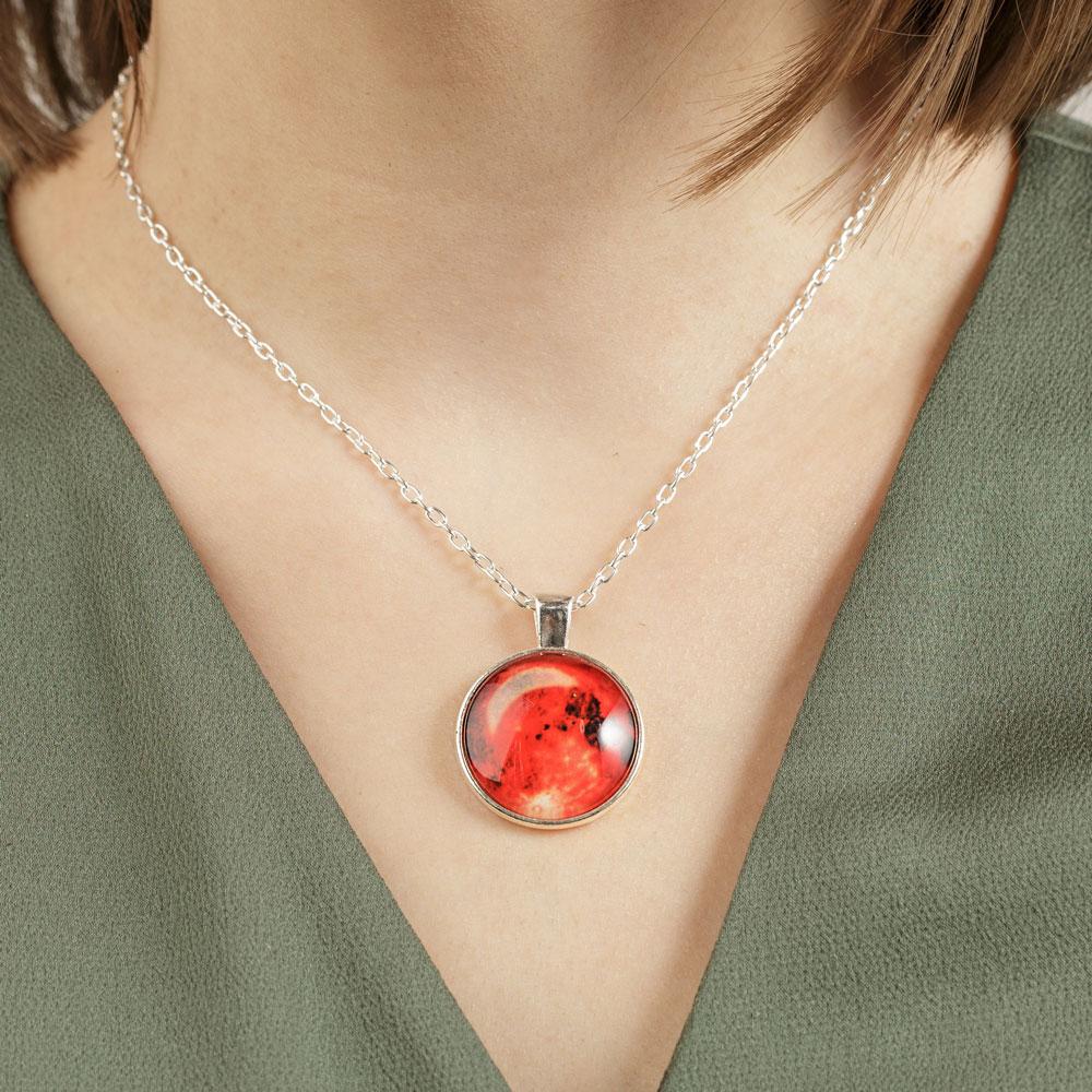 Glowing Full Moon Necklace - Image 2