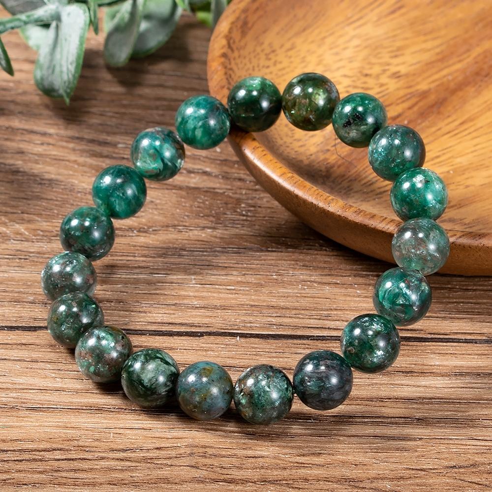 Green Emerald Bead Bracelet - Image 2
