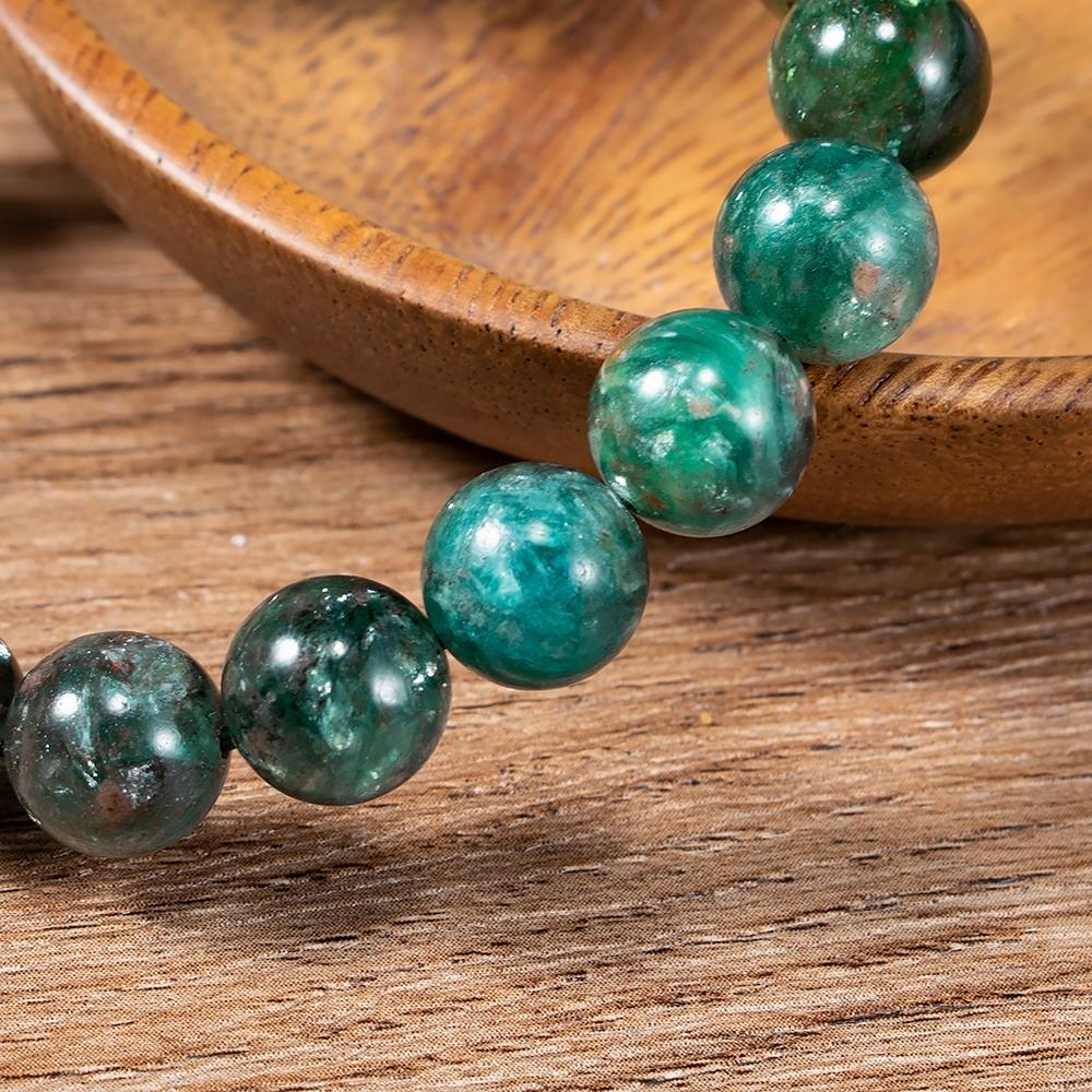 Green Emerald Bead Bracelet - Image 4