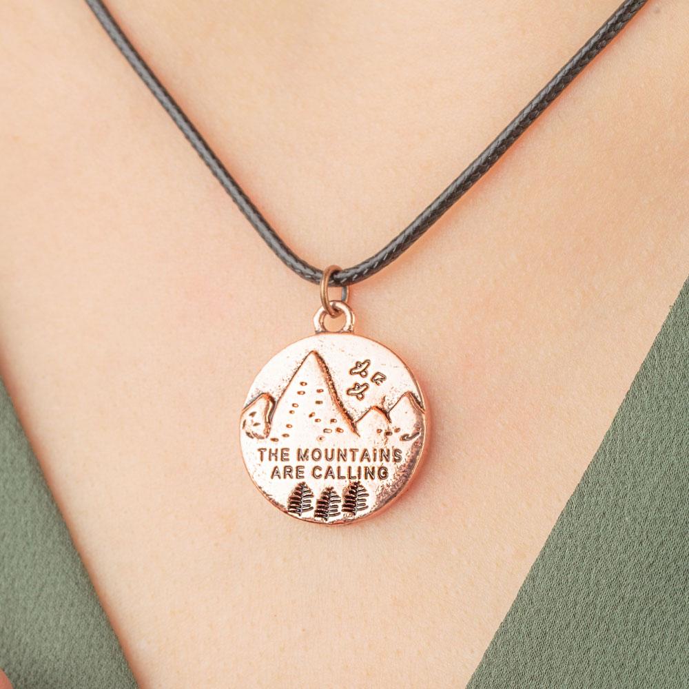 Handmade "The Mountains Are Calling" Necklace - Image 2