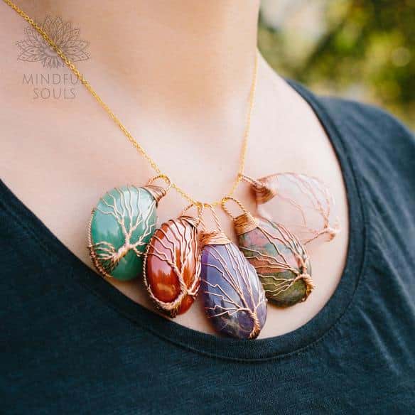 Handmade Tree Of Life Wishes Necklace - Image 5