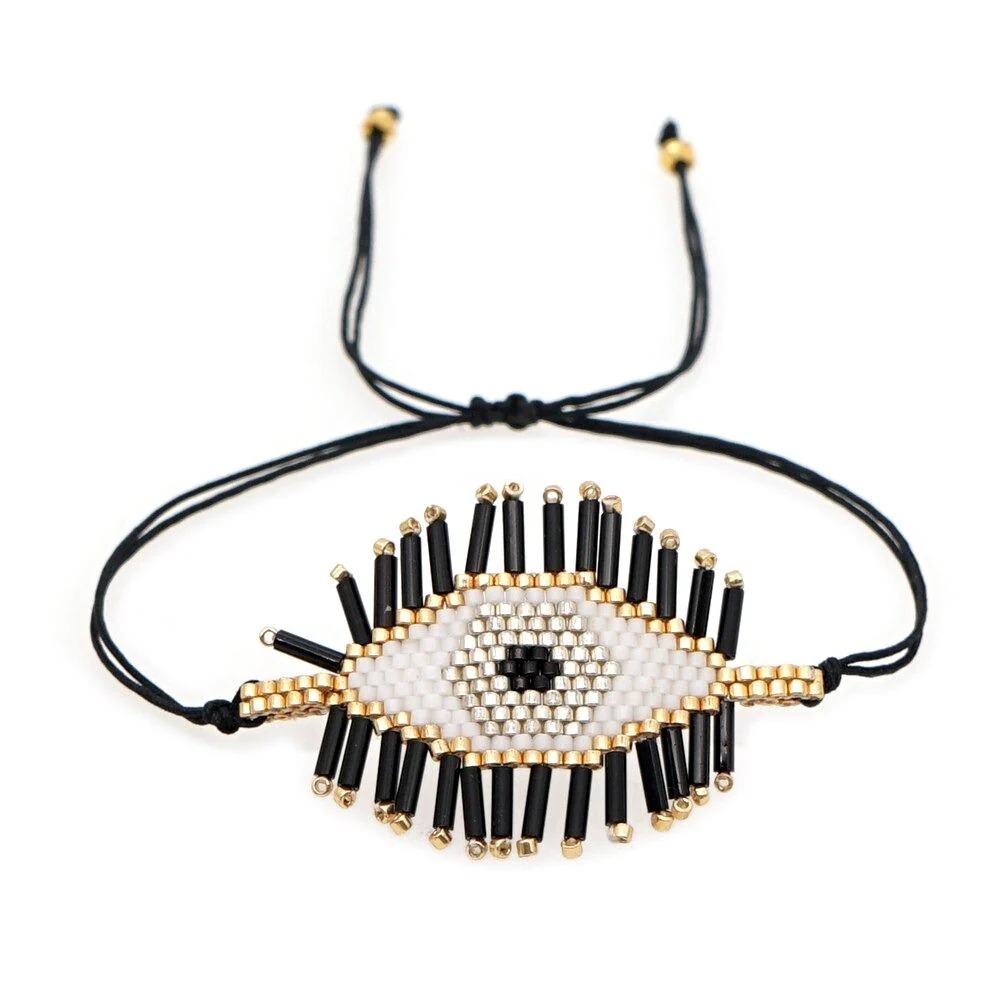 Handmade Turkish Evil Eye Beaded Bracelet - Image 3