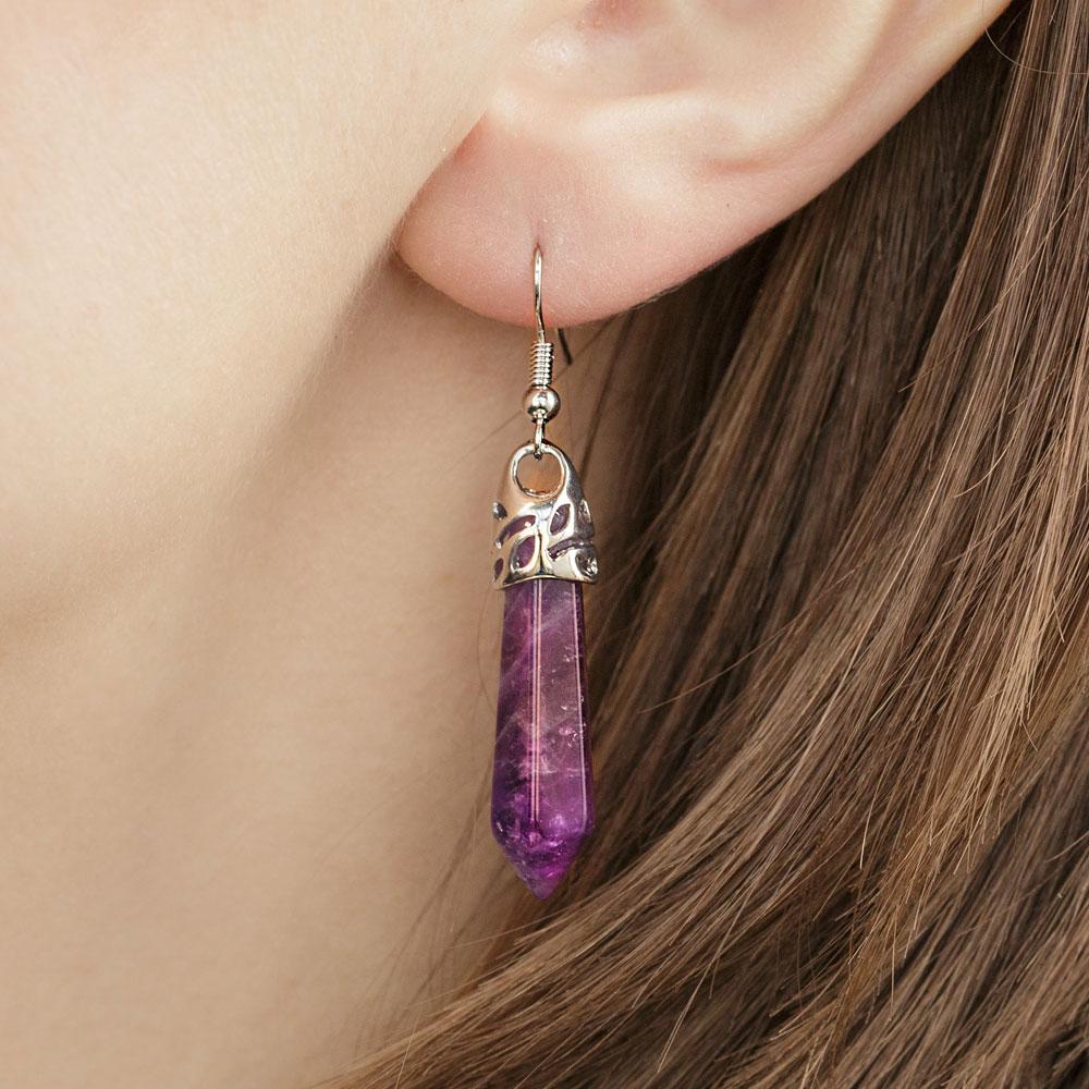 Hexagonal Harmony Earrings - Image 2