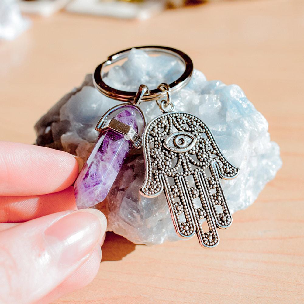 Inspiring Hamsa Hand Keychain - Image 13