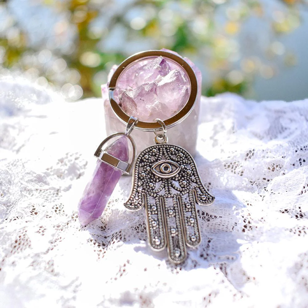Inspiring Hamsa Hand Keychain - Image 4