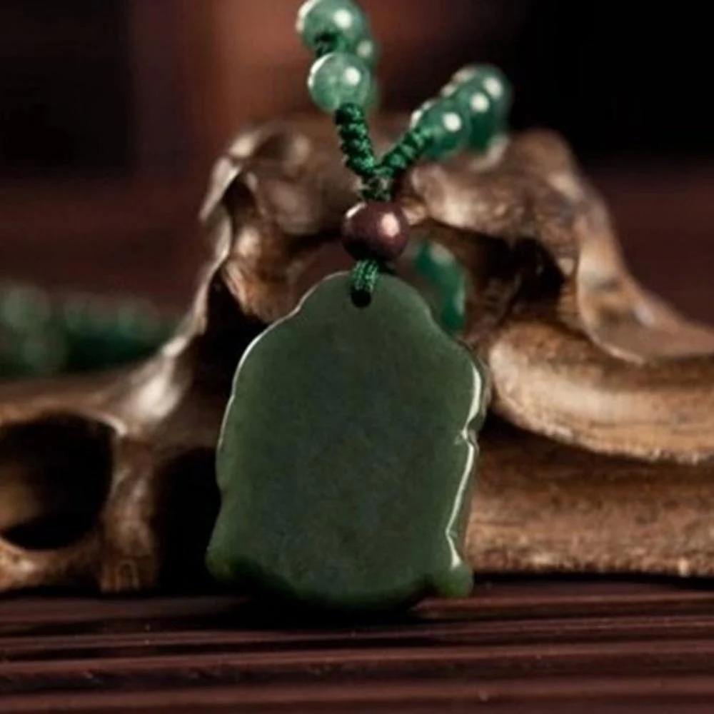 Jade Buddha Head Necklace - Image 2