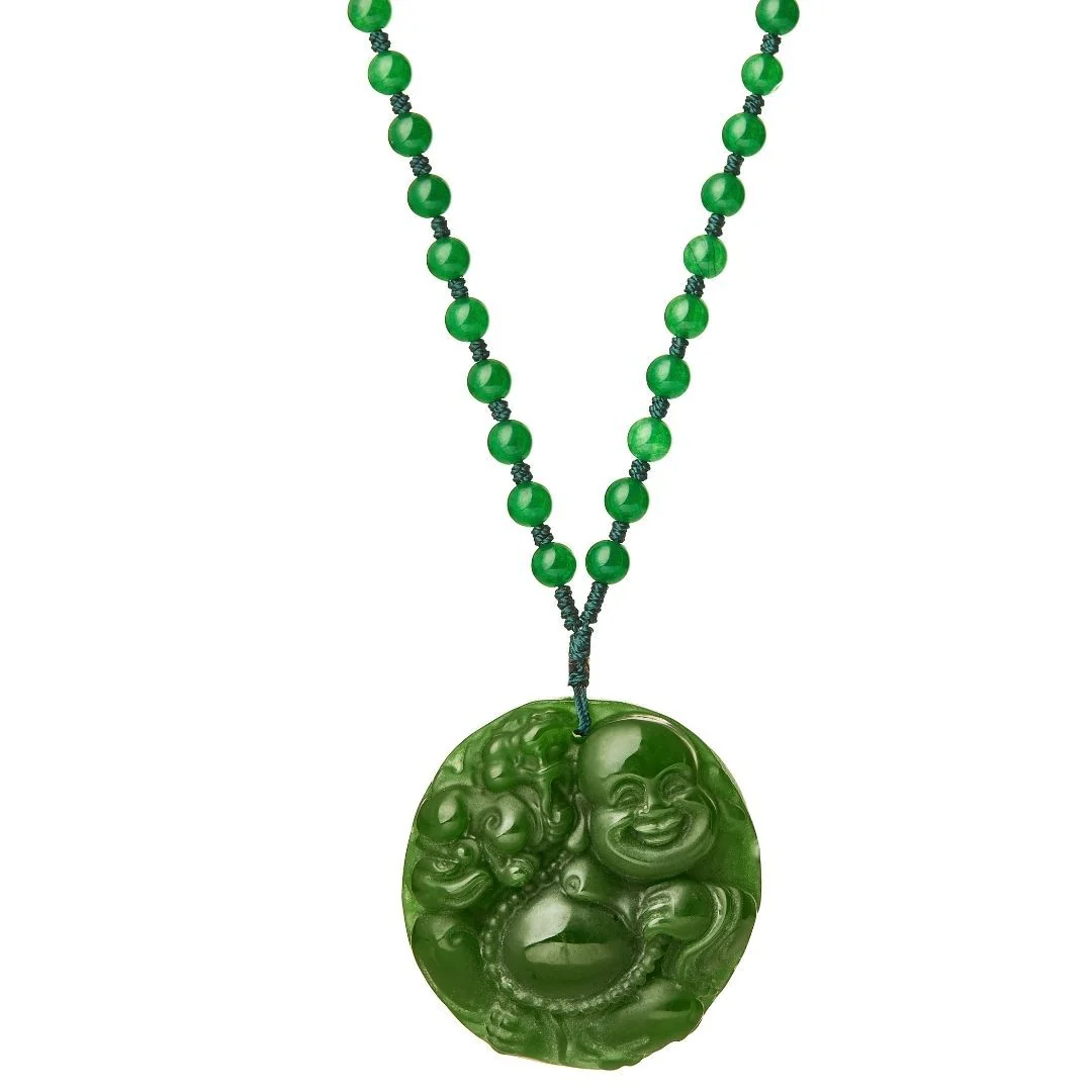 Jade Crystal Buddha Necklace - Image 4