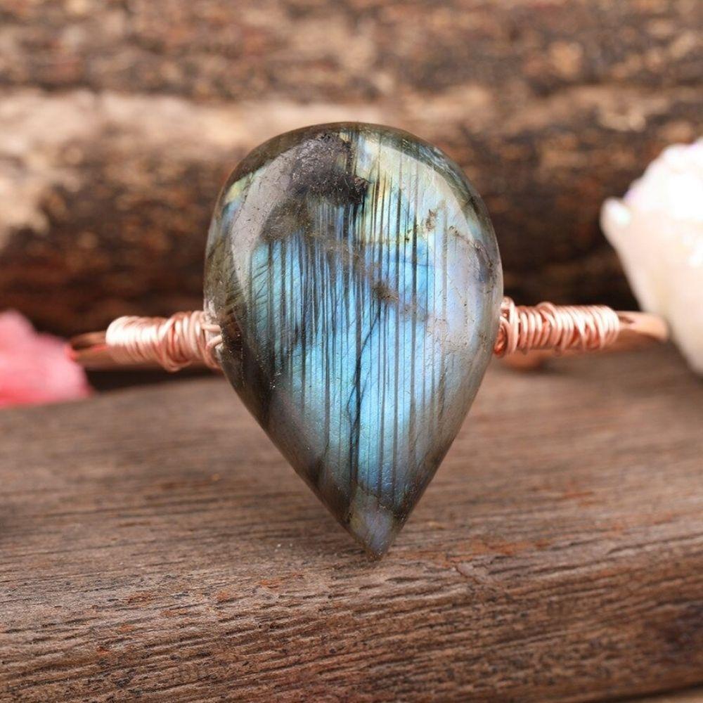 Labradorite Crystal Teardrop Bracelet - Image 3
