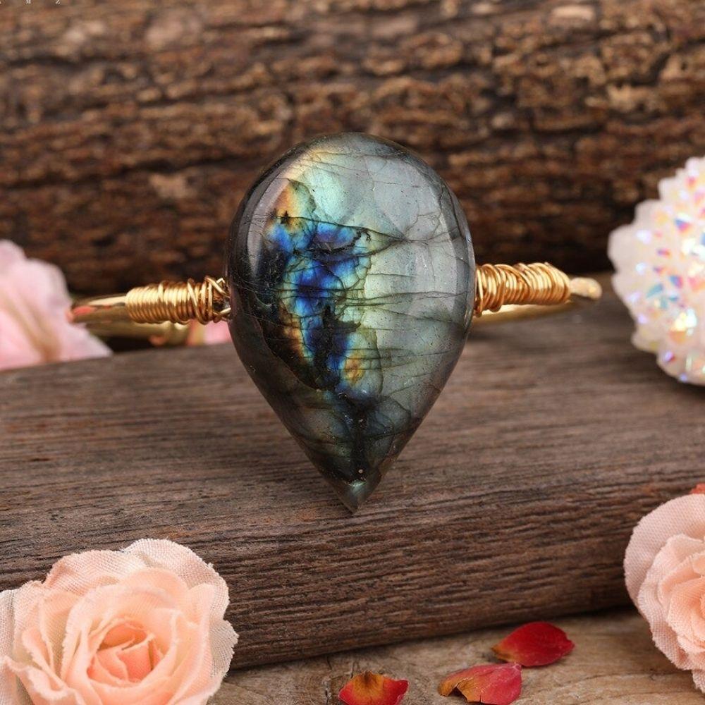 Labradorite Crystal Teardrop Bracelet - Image 6