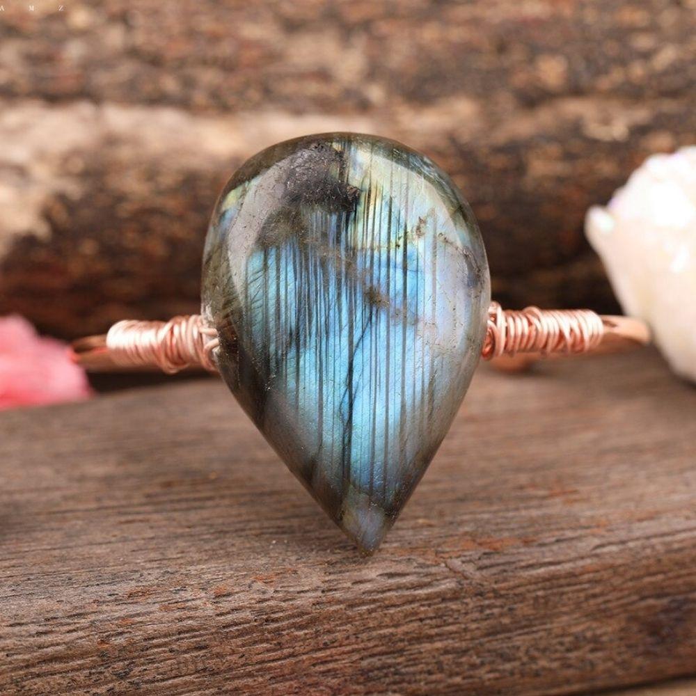 Labradorite Crystal Teardrop Bracelet - Image 8
