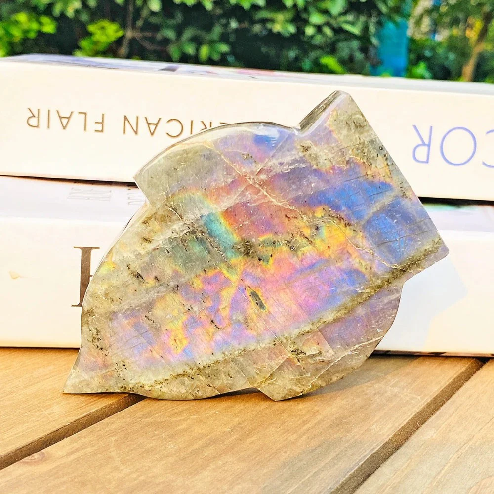 Labradorite Flashy Flame Crystal Carving - Image 4