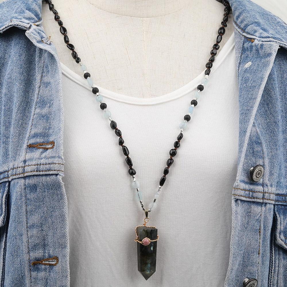 Labradorite Point Necklace - Image 7