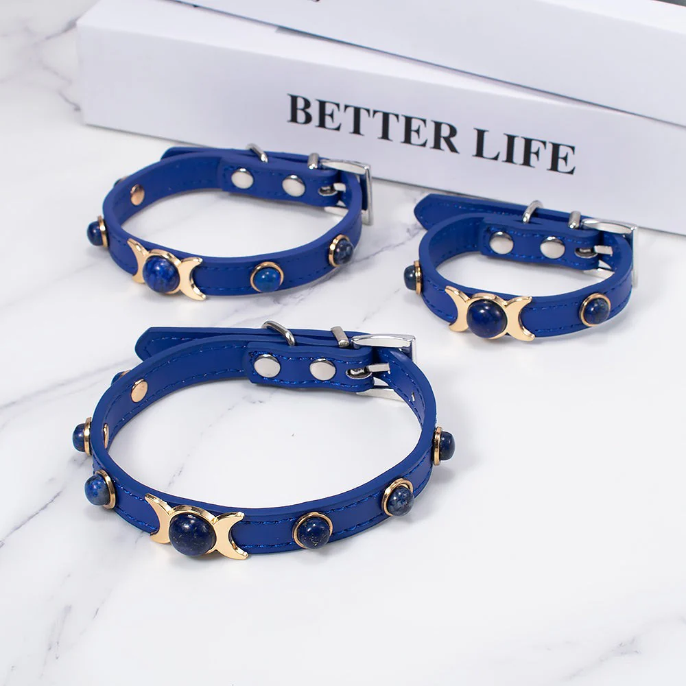 Lapis Lazuli Pet Collar - Image 3