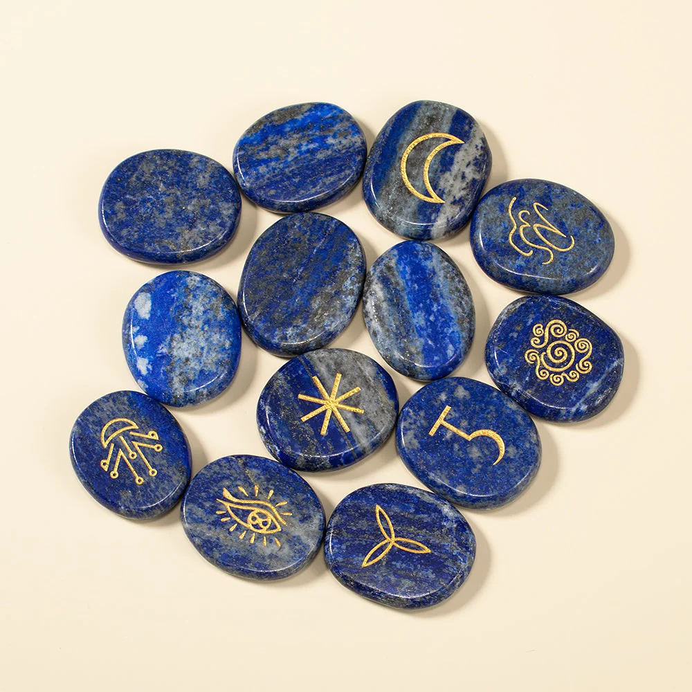 Lapis Lazuli Witch Runes with Guidebook - Image 8