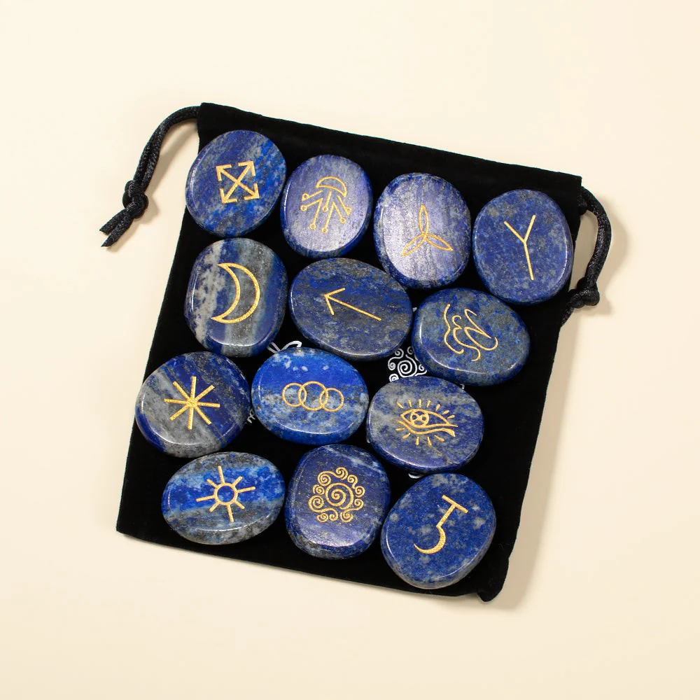 Lapis Lazuli Witch Runes with Guidebook - Image 9