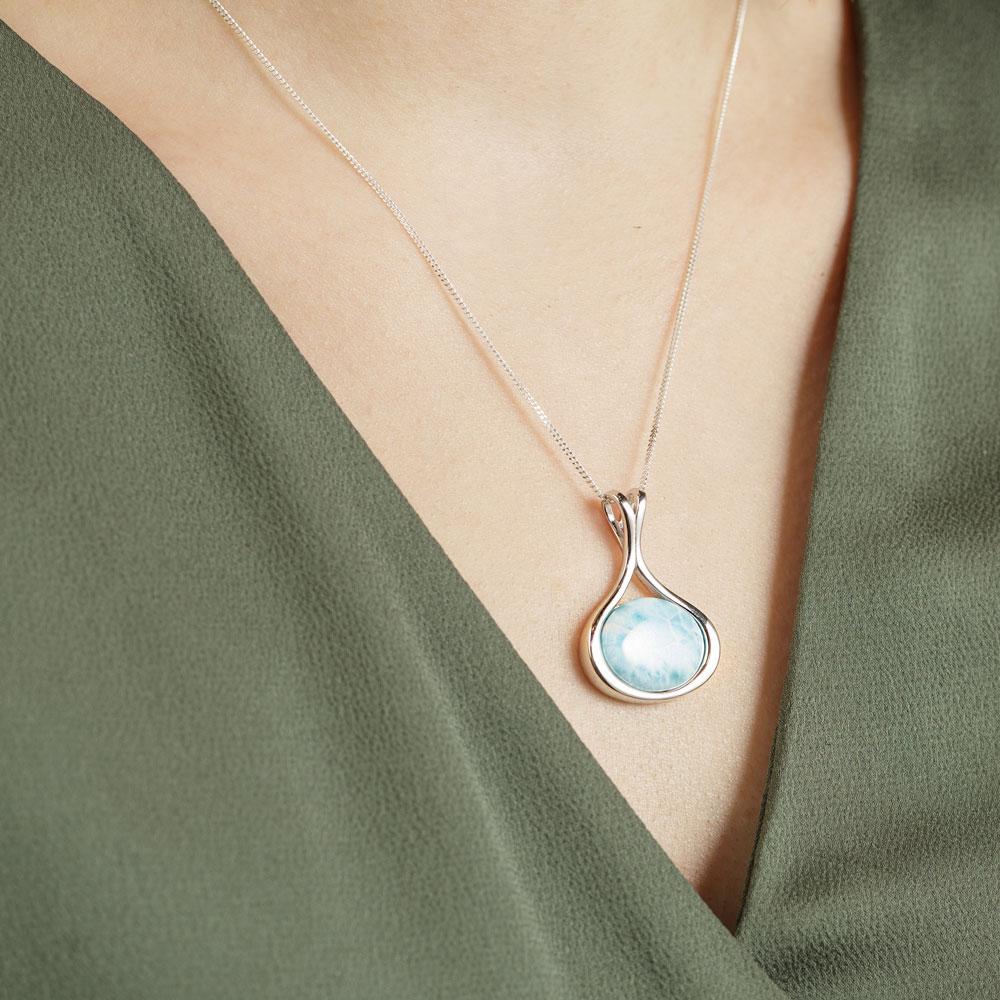 Larimar Mermaid Necklace - Image 2