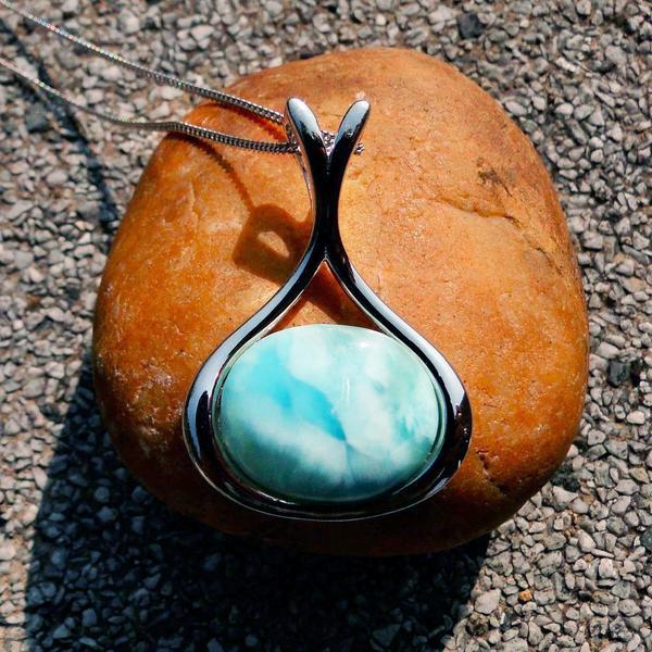 Larimar Mermaid Necklace - Image 7