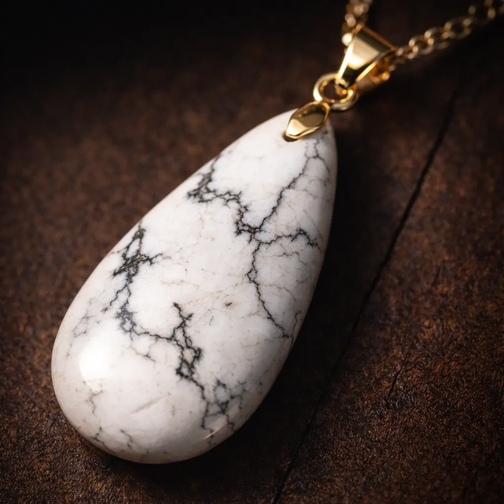 Long Teardrop Healing Crystal Necklace — Natural Gemstone Pendant - Image 7