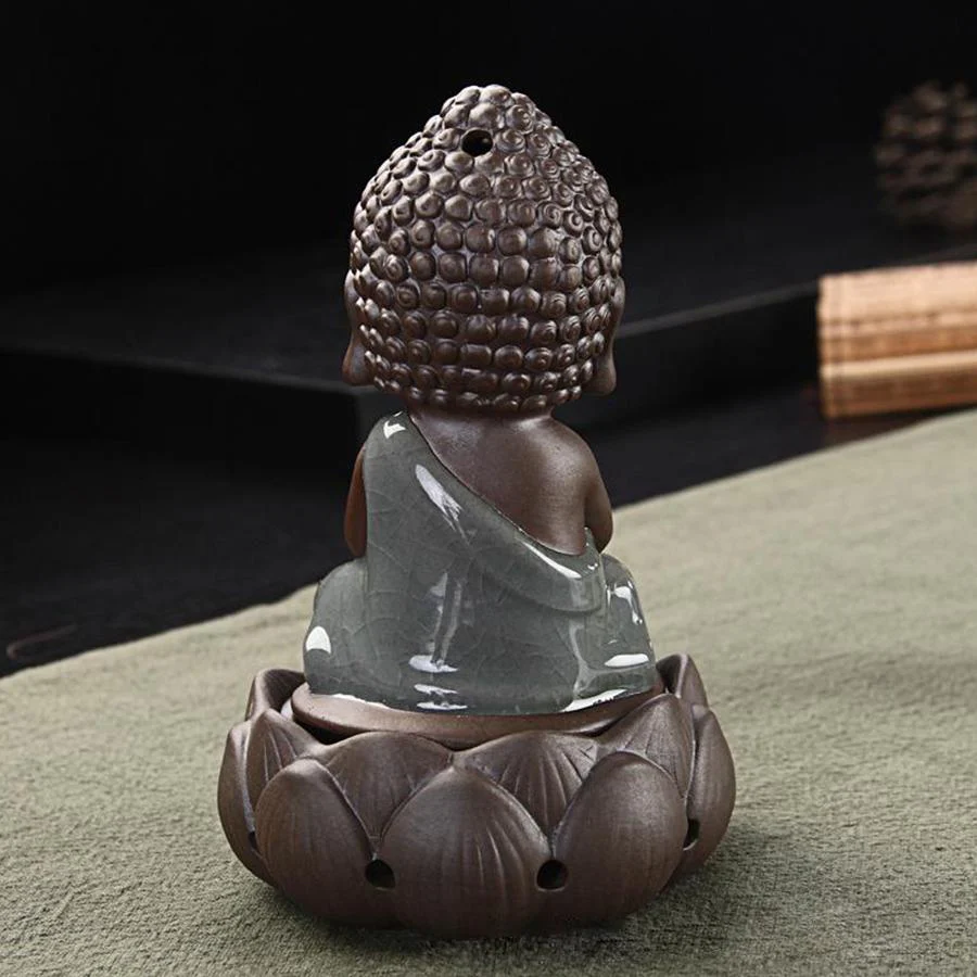 Lotus Buddha Incense Burner - Image 4