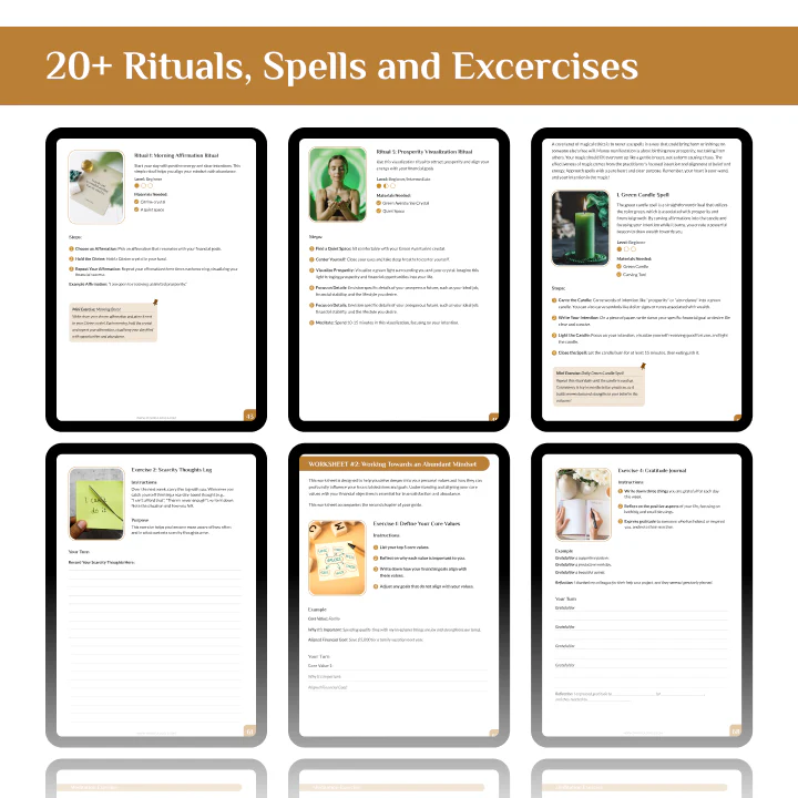 Manifesting Abundance: A Hands-On Printable Guide for Prosperity and Financial Freedom - Image 3