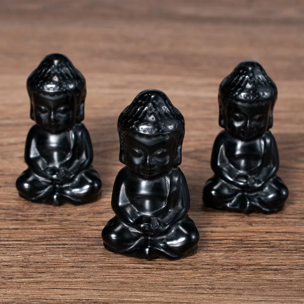 Meditating Buddha Crystal Figurine - Image 11