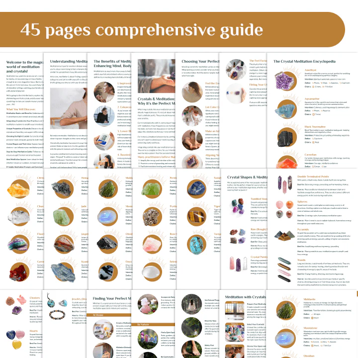 Meditation with Crystals: Printable Guide & Workbook - Image 3