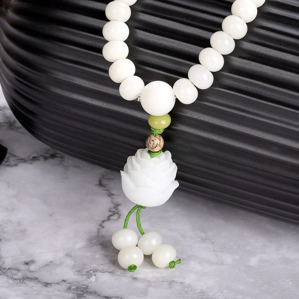 Milky Lotus Flower Bracelet - Image 4
