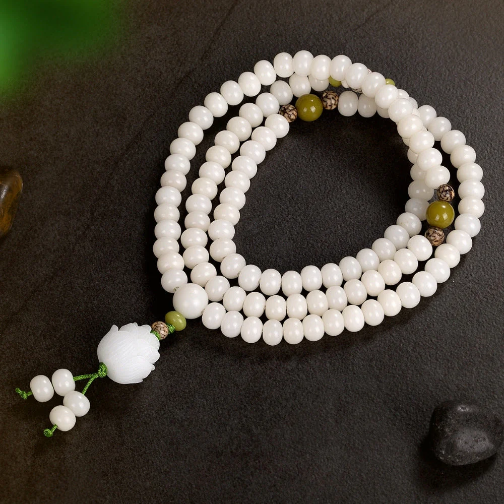 Milky Lotus Flower Bracelet - Image 6