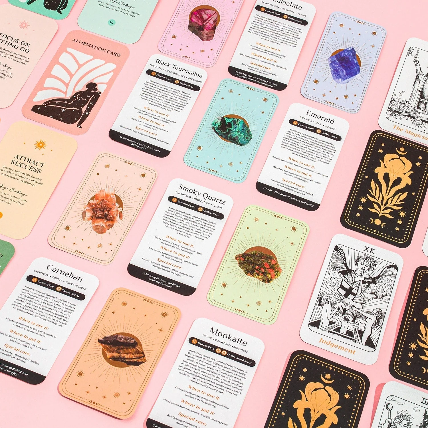 Mindful Cards Bundle: Tarot, Crystals & Affirmation Card Decks - Image 3