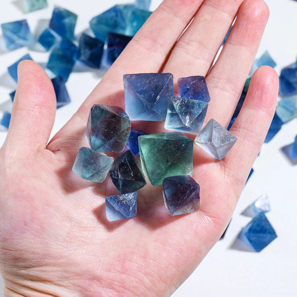 Natural Blue Fluorite Stones - Image 2