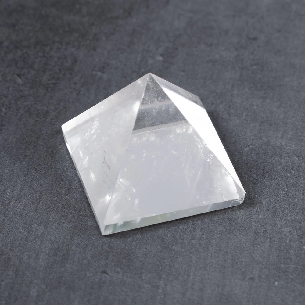 Natural Crystal Clear Quartz Pyramid - Image 2