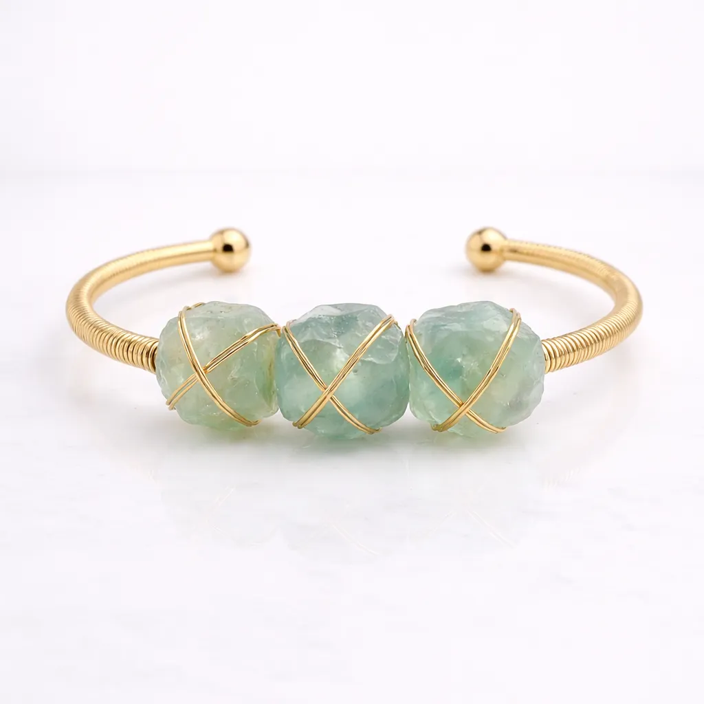 Natural Crystal Raw Stone Bracelet — Healing Energy in Every Bead - Image 11