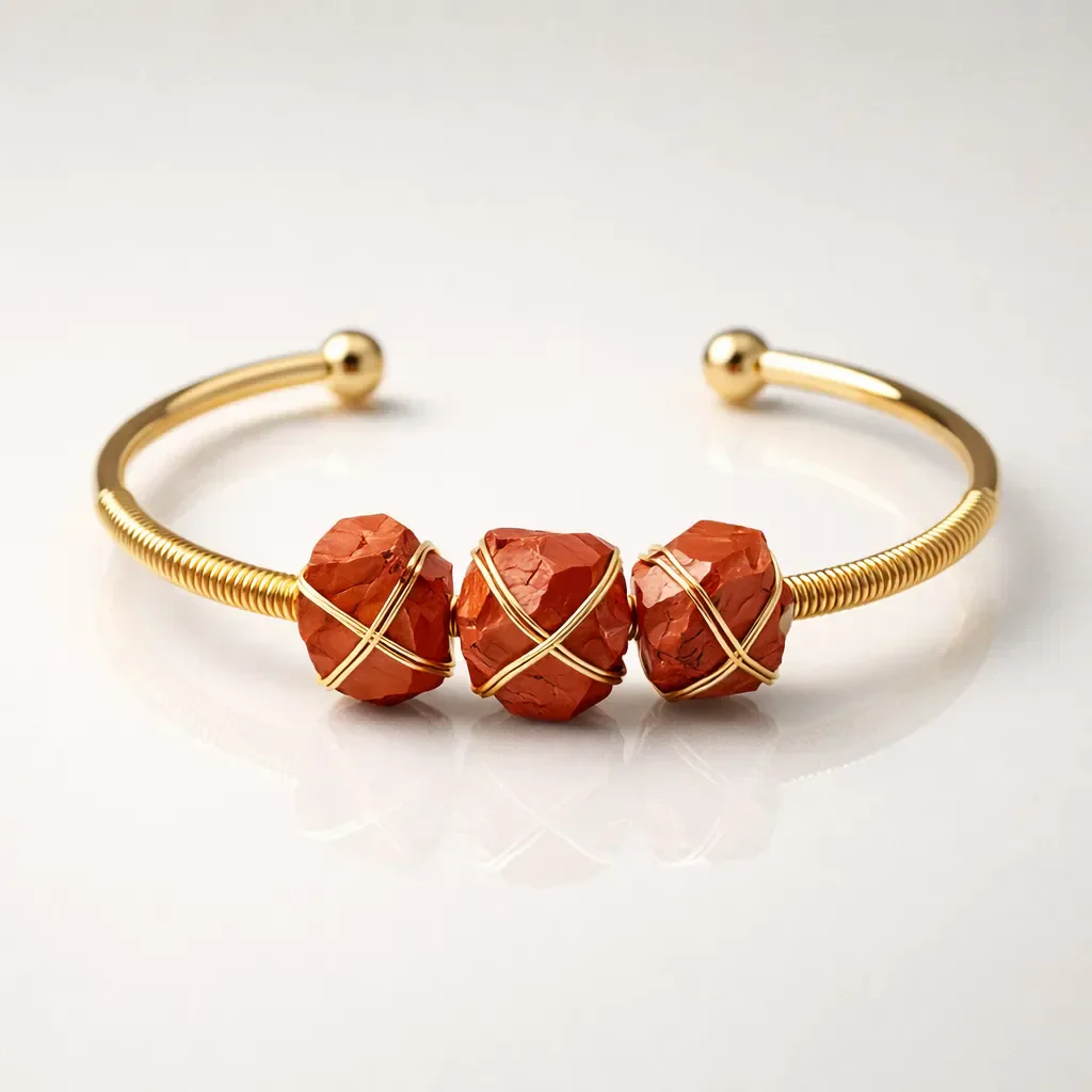 Natural Crystal Raw Stone Bracelet — Healing Energy in Every Bead - Image 12