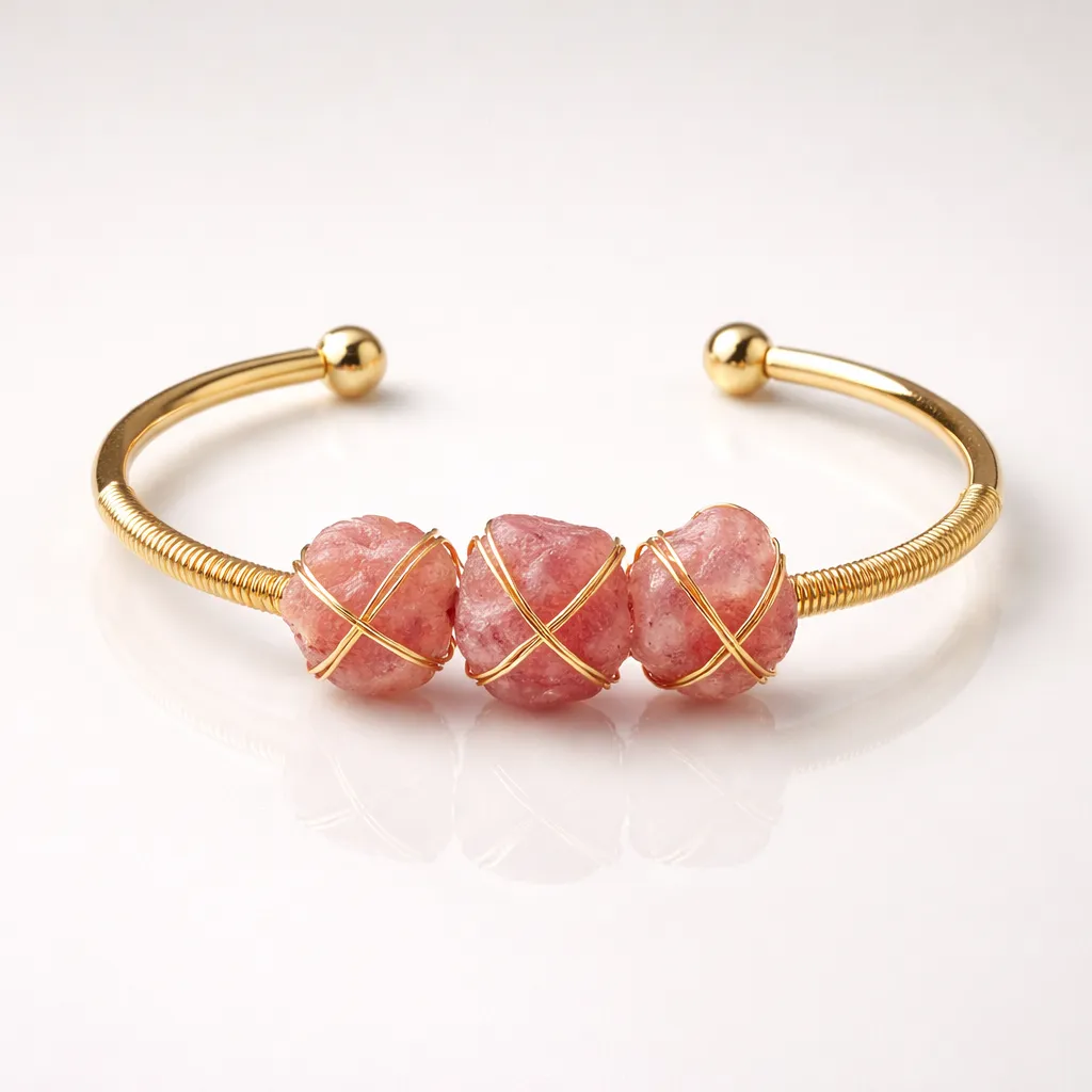Natural Crystal Raw Stone Bracelet — Healing Energy in Every Bead - Image 5