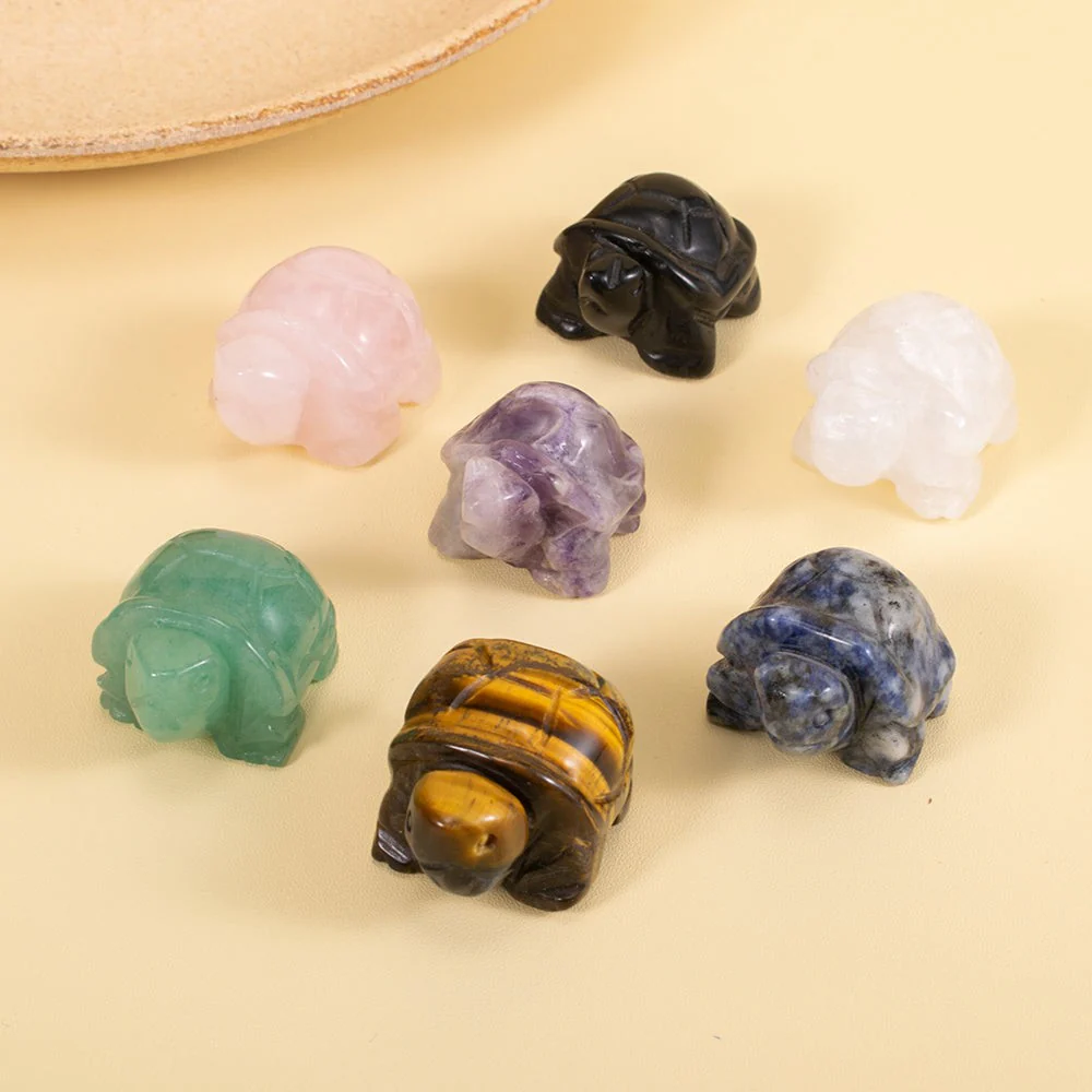 Natural Crystal Turtle Figurine - Image 4