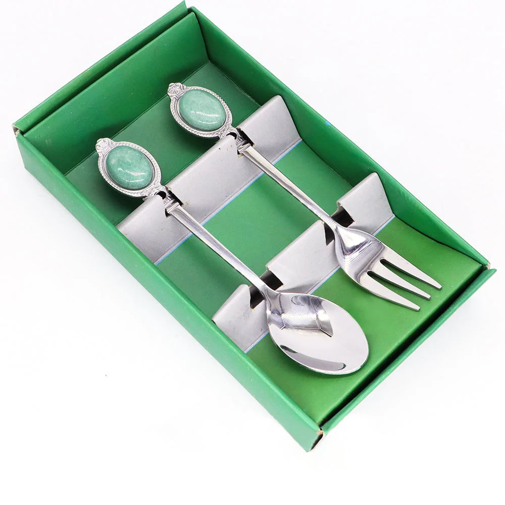 Natural Gemstone Dessert Tableware Set - Image 8