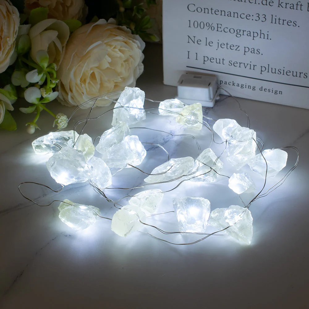 Natural Gemstone Festive String Light Decoration - Image 8