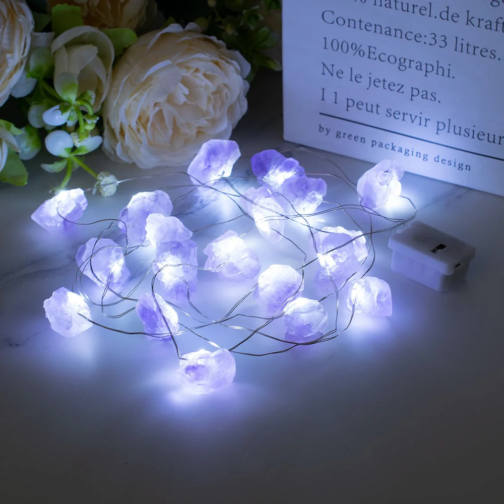 Natural Gemstone Festive String Light Decoration - Image 9